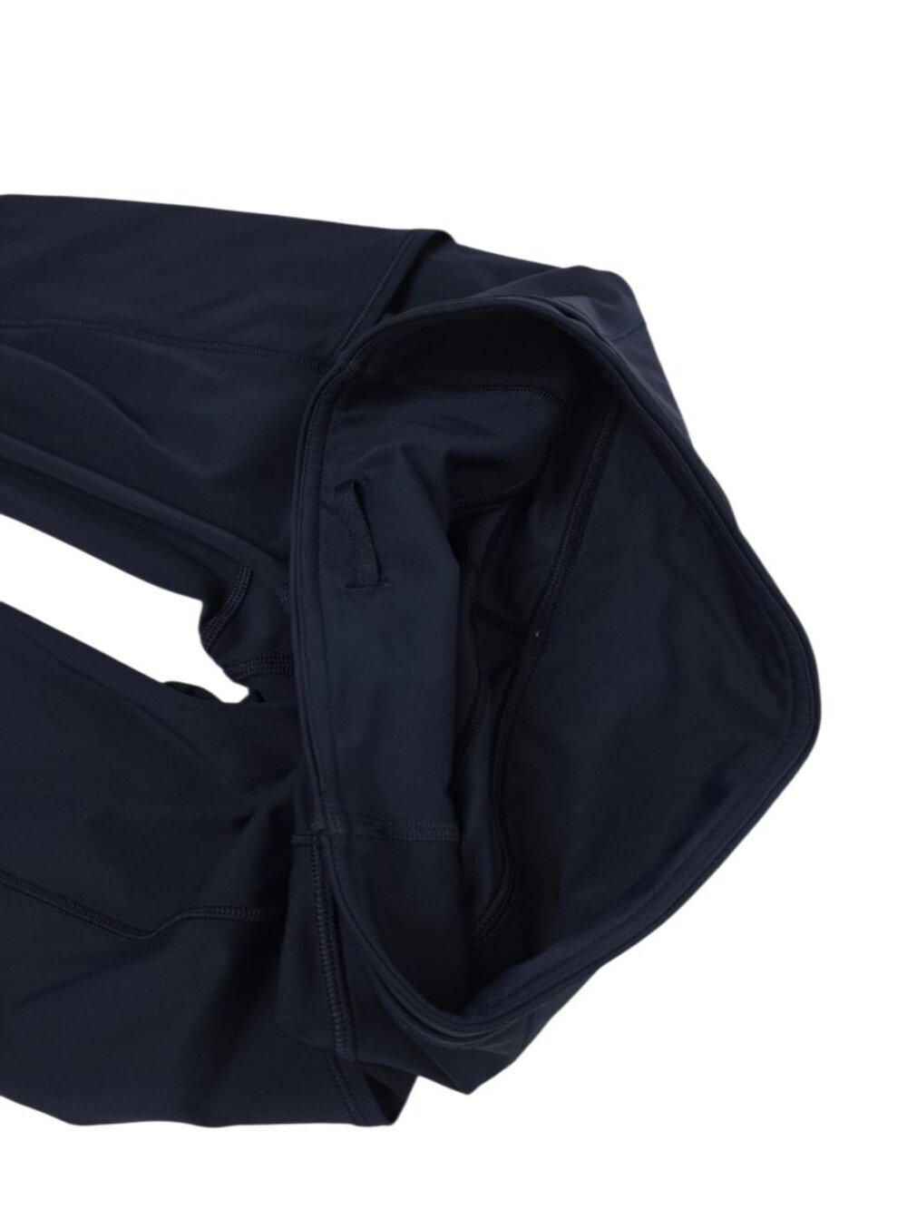 Lululemon Fast & Free Crop II *Nulux 19" True Navy, Athletic, Running, Size 4 - Picture 7 of 9